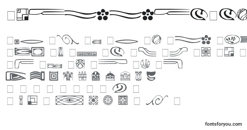 Schriftart GriffinOneDingbats – Alphabet, Zahlen, spezielle Symbole