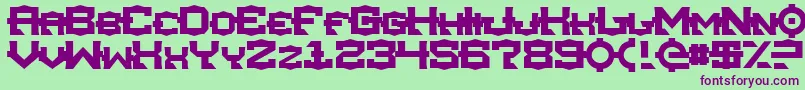Lisätietoja TsaNormal-fontista TsaNormal-fontti – violetit fontit vihreällä taustalla