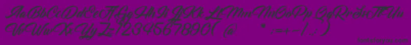 VoiceOfTheHighlander Font – Black Fonts on Purple Background