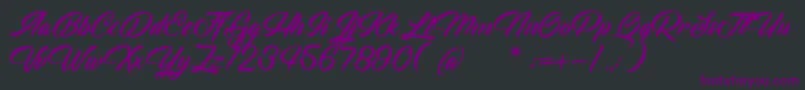 VoiceOfTheHighlander Font – Purple Fonts on Black Background