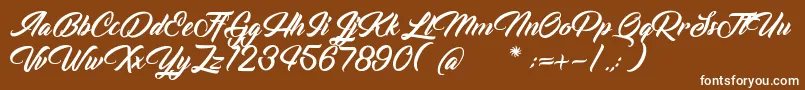 VoiceOfTheHighlander Font – White Fonts on Brown Background