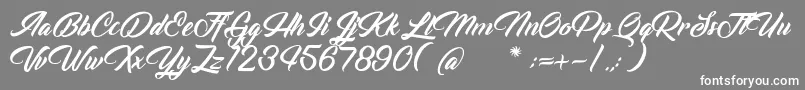 VoiceOfTheHighlander Font – White Fonts on Gray Background
