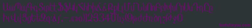 Masisnihar Font – Purple Fonts on Black Background