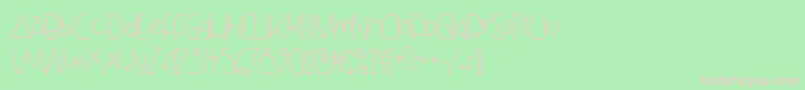 DanceWithMeTata Font – Pink Fonts on Green Background