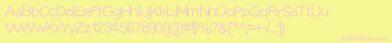Kbscaredstraight Font – Pink Fonts on Yellow Background