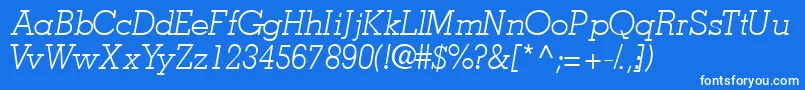 fuente JaaklightsskItalic – Fuentes Blancas Sobre Fondo Azul
