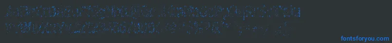 Graffitic4 Font – Blue Fonts on Black Background