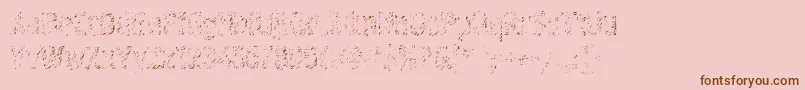 Graffitic4 Font – Brown Fonts on Pink Background