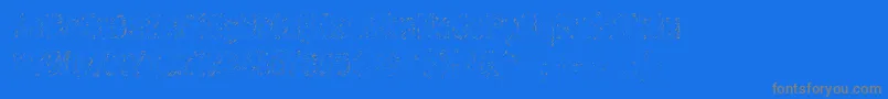 Graffitic4 Font – Gray Fonts on Blue Background
