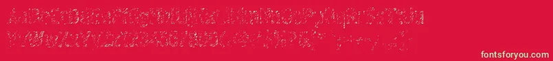 Graffitic4 Font – Green Fonts on Red Background