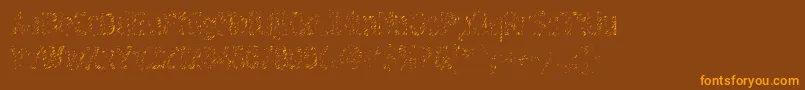 Graffitic4 Font – Orange Fonts on Brown Background