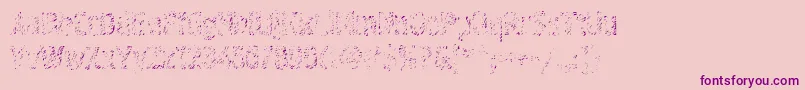 Graffitic4 Font – Purple Fonts on Pink Background