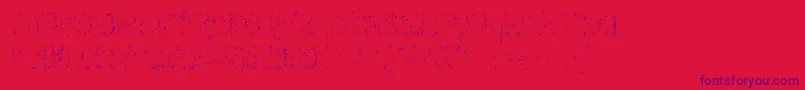 フォントGraffitic4 – 赤い背景に紫のフォント