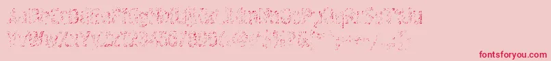 Graffitic4 Font – Red Fonts on Pink Background