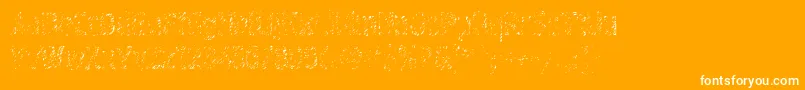 Graffitic4 Font – White Fonts on Orange Background