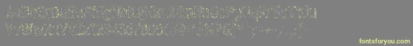 Graffitic4 Font – Yellow Fonts on Gray Background