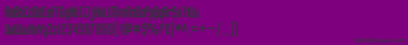 フォントSfPiezolectricCondensed – 紫の背景に黒い文字