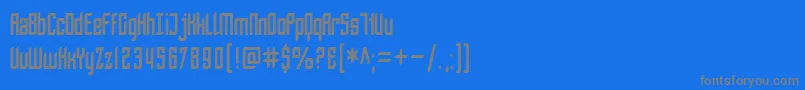 Шрифт SfPiezolectricCondensed – серые шрифты на синем фоне