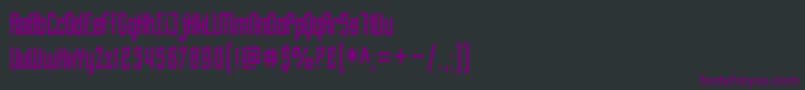 SfPiezolectricCondensedフォントについての詳細 フォントSfPiezolectricCondensed – 黒い背景に紫のフォント