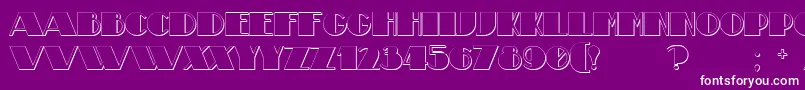 TheatricalShadowBold Font – White Fonts on Purple Background