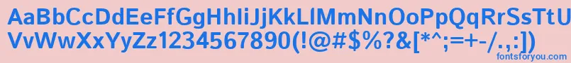 IstokwebBold Font – Blue Fonts on Pink Background