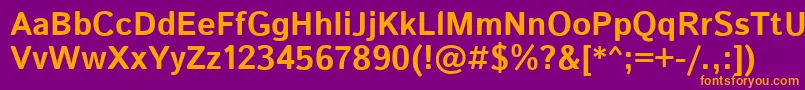 IstokwebBold Font – Orange Fonts on Purple Background