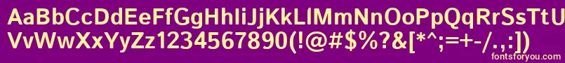 IstokwebBold Font – Yellow Fonts on Purple Background