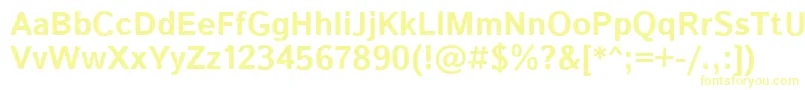 IstokwebBold Font – Yellow Fonts on White Background