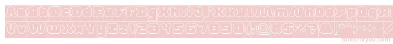 DayDreamerHollowInverse Font – Pink Fonts on White Background