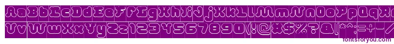 DayDreamerHollowInverse-Schriftart – Violette Schriften