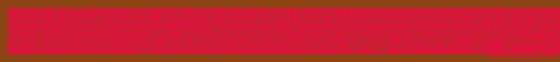 Police DayDreamerHollowInverse – polices rouges sur fond brun