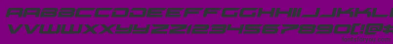 Gypsykillerexpandital Font – Black Fonts on Purple Background