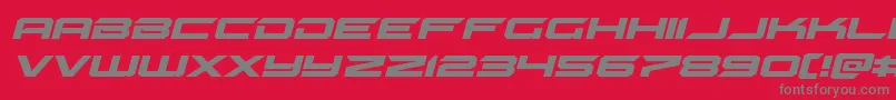 Gypsykillerexpanditalフォントについての詳細 フォントGypsykillerexpandital – 赤い背景に灰色の文字