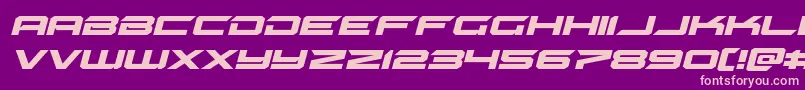 Gypsykillerexpandital Font – Pink Fonts on Purple Background