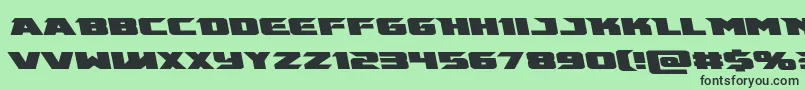 Emissaryleft Font – Black Fonts on Green Background