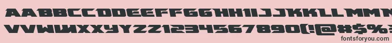 Emissaryleft Font – Black Fonts on Pink Background