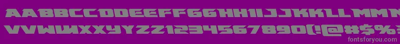 Emissaryleft Font – Gray Fonts on Purple Background