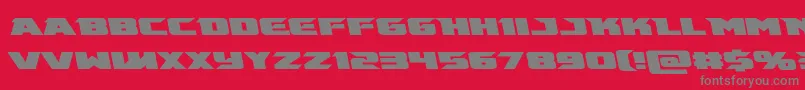 Emissaryleft Font – Gray Fonts on Red Background