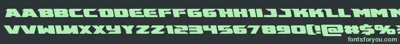 Emissaryleft Font – Green Fonts on Black Background