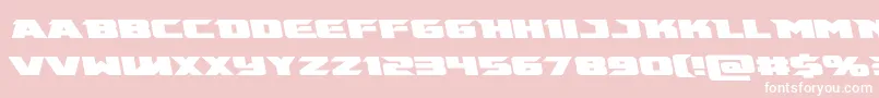 Emissaryleft Font – White Fonts on Pink Background