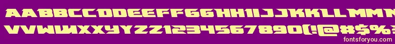 Emissaryleft Font – Yellow Fonts on Purple Background