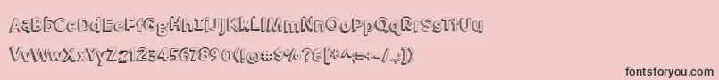 BmdMeatloaf Font – Black Fonts on Pink Background