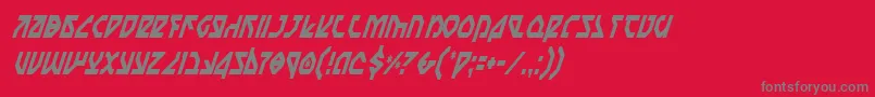 Nostroci Font – Gray Fonts on Red Background