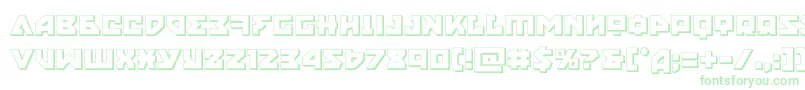 Nyet3D Font – Green Fonts on White Background