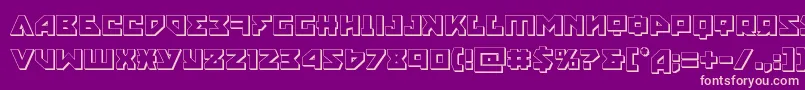 Nyet3D Font – Pink Fonts on Purple Background