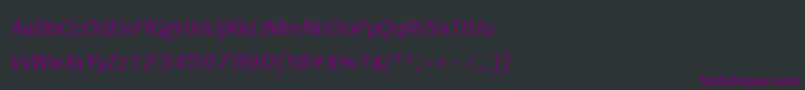 FreesiaupcItalic Font – Purple Fonts on Black Background