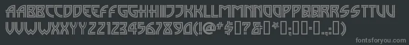 MadisonsquareIncised-fontti – harmaat kirjasimet mustalla taustalla