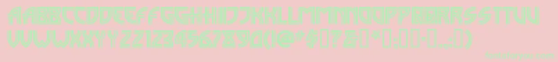 MadisonsquareIncised Font – Green Fonts on Pink Background