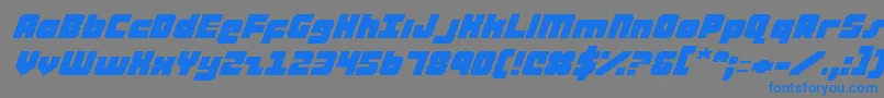 Ataurusei Font – Blue Fonts on Gray Background