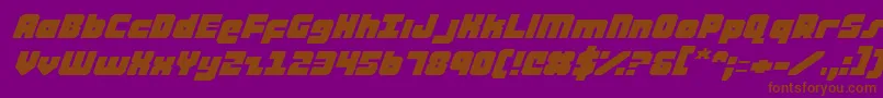 Ataurusei Font – Brown Fonts on Purple Background